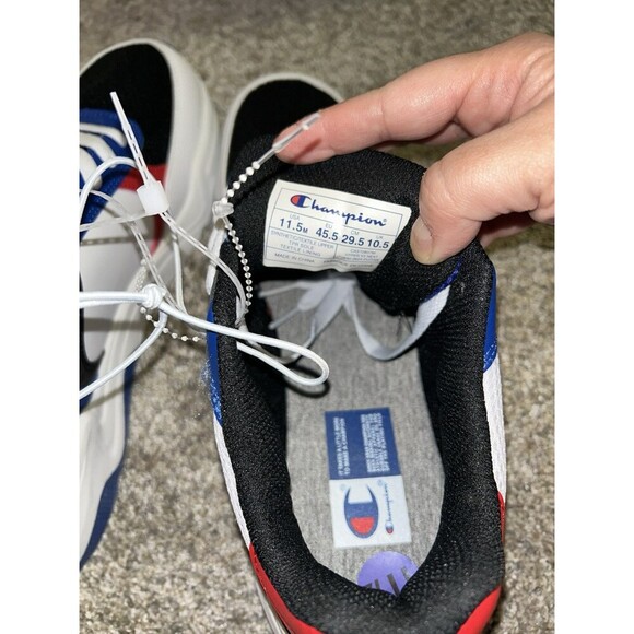 Champion Sneakers Mens 11.5 Red White Blue Black Streetwear - Picture 7 of 7